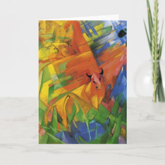 景色のフランツMarc動物 カード