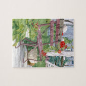 景色のベンチ ジグソーパズル (横)