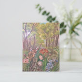 景色のペンキの絵画手の芸術の自然 ポストカード (スタンド正面)