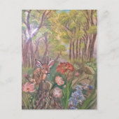 景色のペンキの絵画手の芸術の自然 ポストカード (正面)