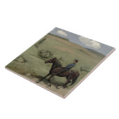 景色のライダー、1894年(油船上に) タイル (側面)