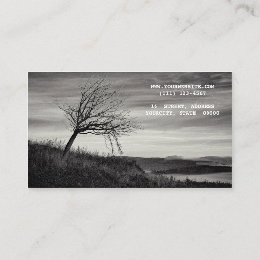 景色の写真撮影の写真 名刺 (裏面)