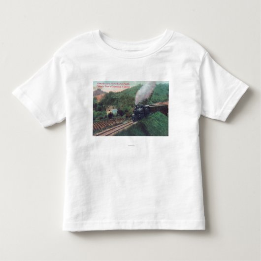 景色の北西太平洋の列車のルート トドラーTシャツ (正面)