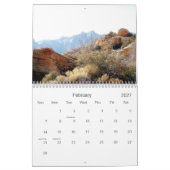 景色の南ネバダ2008年 カレンダー (2月 2027)