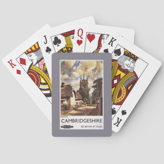 景色の国の眺めのイギリスの鉄道ポスター トランプ (裏面)