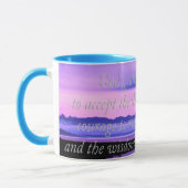 景色の平静の祈りの言葉のマグ マグカップ (左)