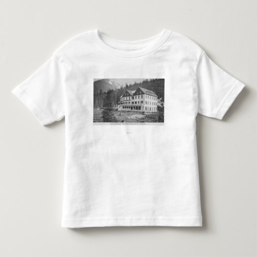 景色の熱い短距離走Bldg トドラーTシャツ (正面)