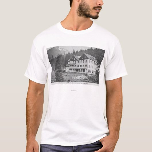景色の熱い短距離走Bldg Tシャツ (正面)