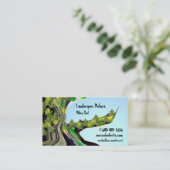 景色の生命色の名刺 名刺 (スタンド正面)