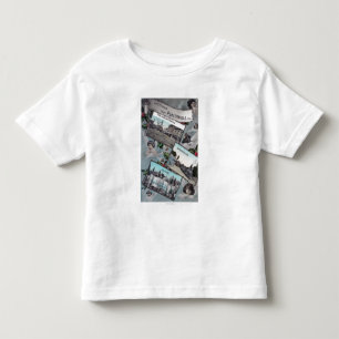 景色の眺め2のからの挨拶 トドラーTシャツ