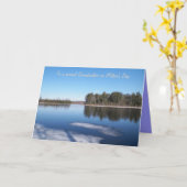 景色の祖母の母の日の挨拶状 カード (黄色い花)