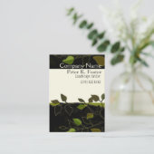 景色の自然のツリーブランチのモダン 名刺 (スタンド正面)