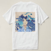 景色の良い山の湖の冒険Tシャツ Tシャツ (デザイン裏面)