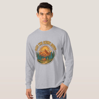 景色の良い道をゆっくり Tシャツ