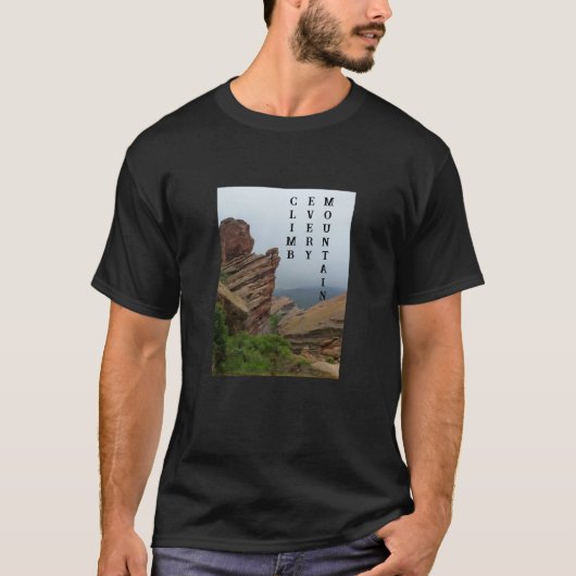 景色の良い"レッド・ロックス"の山の登り、 Tシャツ (正面)