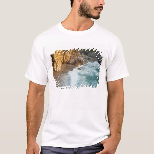 景色の良いMcWay Fallsがビーチと Tシャツ (正面)