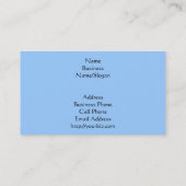 景色の芸術の小さい家雨嵐のクリーニングの女中 名刺 (裏面)