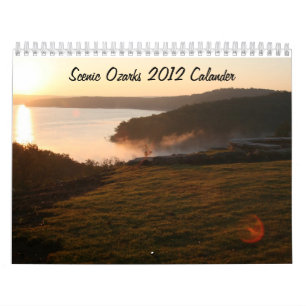 景色のOzarks 2012年のCalander カレンダー