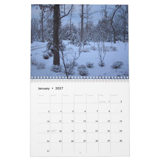 景色のOzarks 2012年のCalander カレンダー (1月 2027)