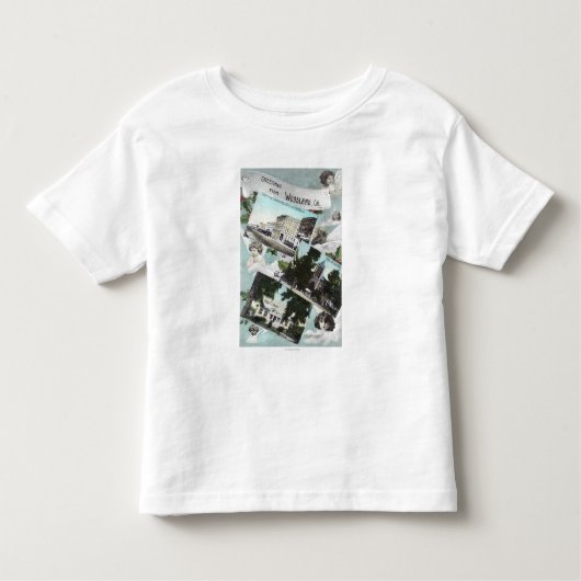景色のViewsWoodland、カリフォルニアのからの挨拶 トドラーTシャツ (正面)