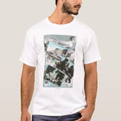 景色のViewsWoodland、カリフォルニアのからの挨拶 Tシャツ (正面)