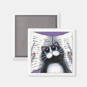 景色を台無しにする – Cat Magnet マグネット (正面/裏面)