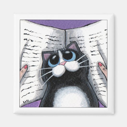 景色を台無しにする – Cat Magnet マグネット (正面)