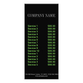 景色デザイナー芝生の心配の造園 ラックカード (裏面)