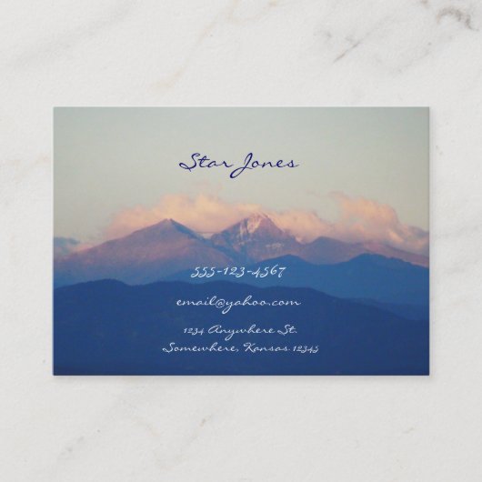 景色山の名刺 名刺 (正面)