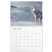 景色犬の自然 カレンダー (1月 2027)