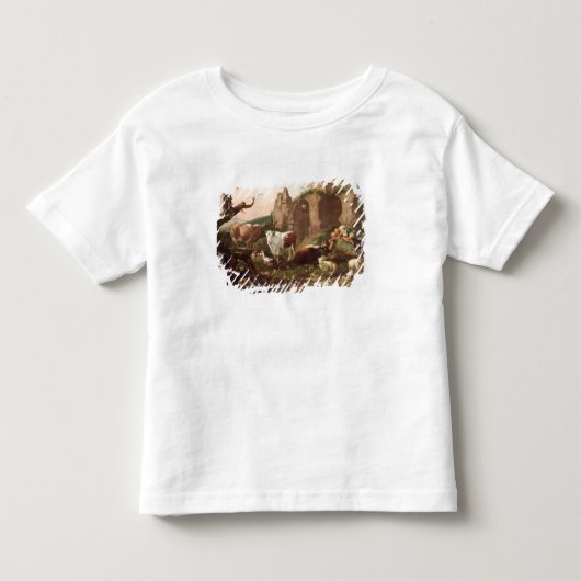 景色1685年の家畜 トドラーTシャツ (正面)