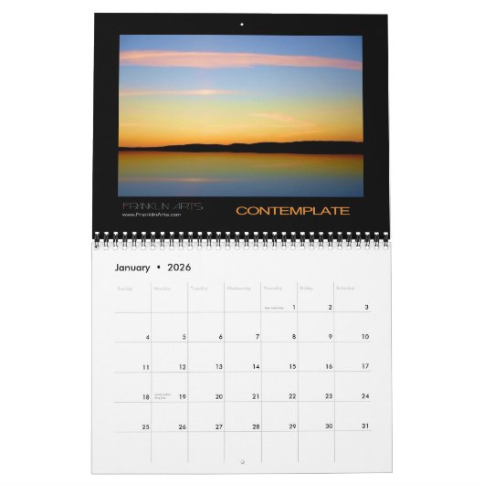 景色2012年 カレンダー (1月 2026)