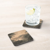 景色(ペン及びインク洗浄) コースター (右側)