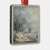 景色: 冬 メタルオーナメント (右)