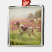 景色、19世紀のポインター メタルオーナメント (左)