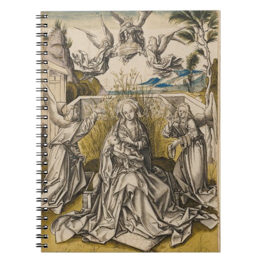 景色| c.1500のマドンナそして天使 ノートブック (正面)
