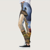 景観と天候のオランダ-スケッチ レギンス (左)