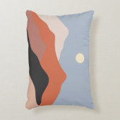 景観の中世イラストレーション、ミニマリストLAN アクセントクッション (正面(垂直))