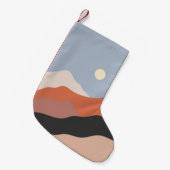 景観の中世イラストレーション、ミニマリストLAN スモールクリスマスストッキング (正面 (吊り時))