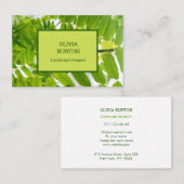 景観デザイナー用の名刺。 名刺 (正面/裏面)