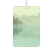 景観反射レイクツリーグリーンやる気を起こさせる カーエアーフレッシュナー (裏面)