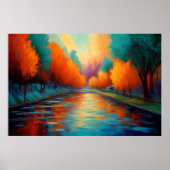 景観変光水画家3:2カ鮮やかラー ポスター (正面)