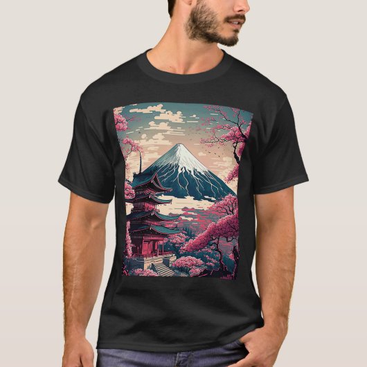 景観富士山1 Tシャツ (正面)