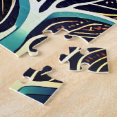 景観抽象化装飾用クッション ジグソーパズル (側面)