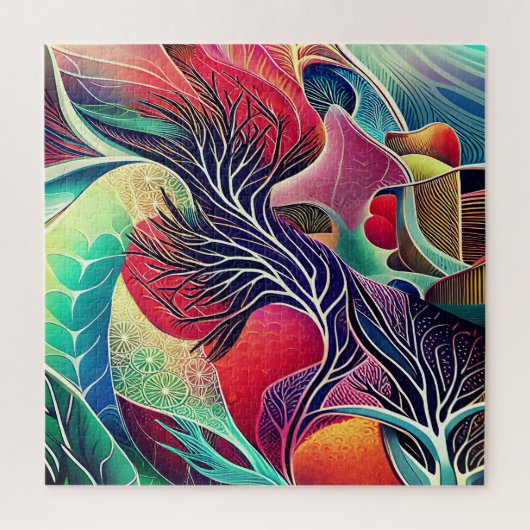 景観抽象化装飾用クッション ジグソーパズル (縦)