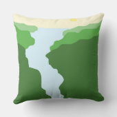 景観抽象芸術芸術 クッション (裏面)