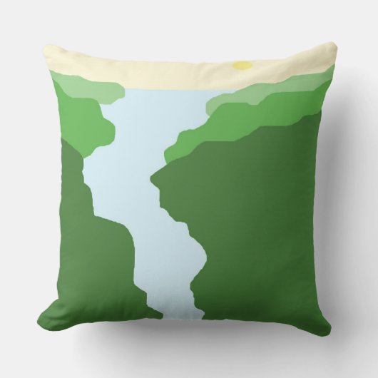 景観抽象芸術芸術 クッション (正面)