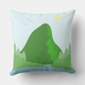 景観抽象芸術芸術 クッション (裏面)