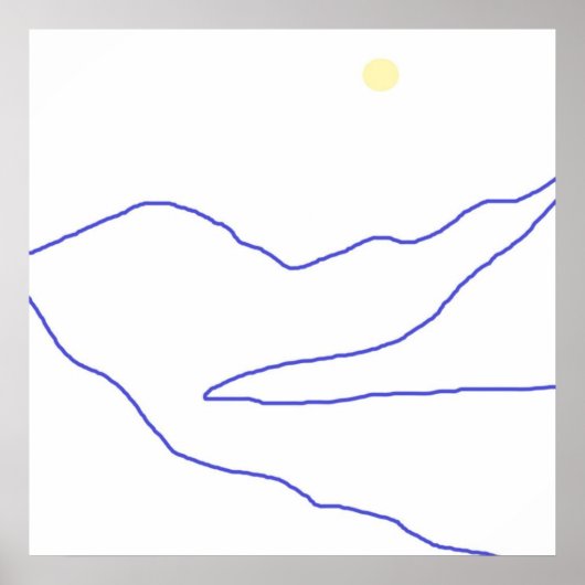 景観抽象芸術芸術 ポスター (正面)