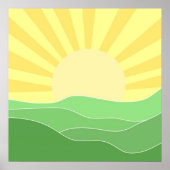 景観抽象芸術芸術 ポスター (正面)